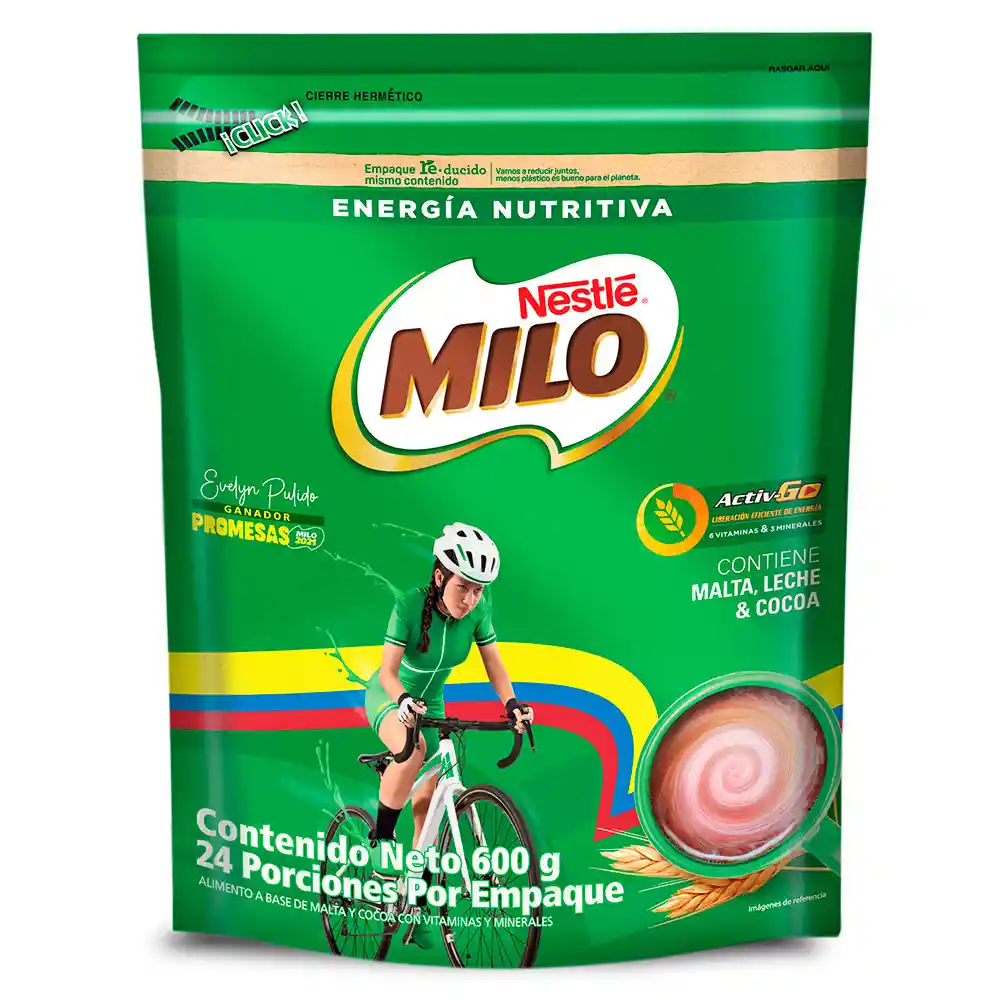 Milo Alimento a Base de Malta y Cocoa con Activ-Go en Polvo 
