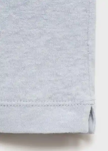 Camiseta Liman Agua Talla S Hombre Mango