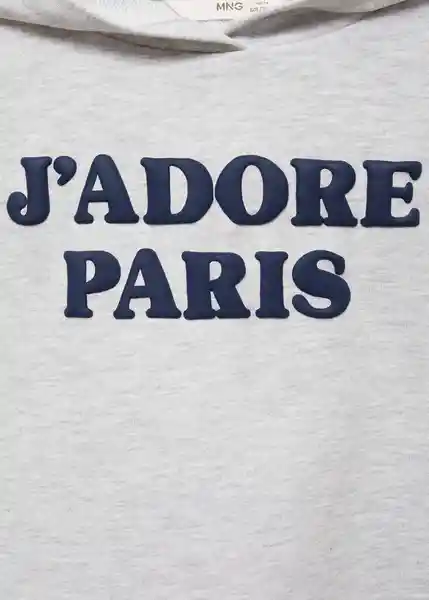 Sudadera Jadore Gris Claro Vigore Talla 10 Niñas Mango