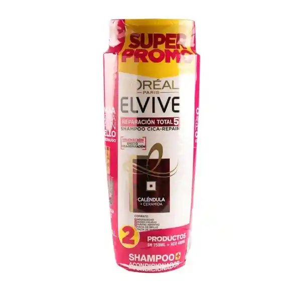 Elvive Shampoo Reparación Total 5 + Acondicionador