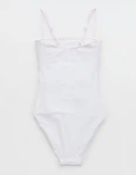 Vestido Baño Entero Blanco Talla: SMALL 6092100 American Eagle