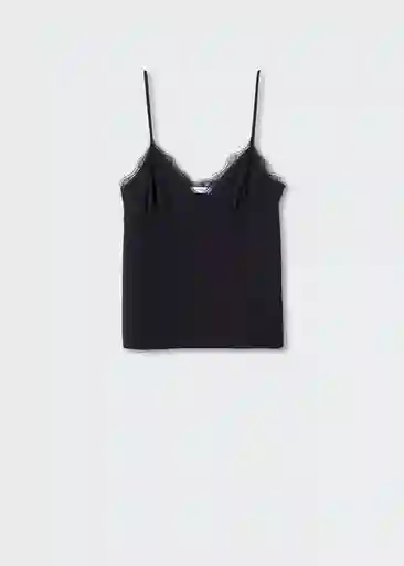 Top Magi Negro Talla M Mujer Mango