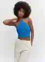 Top Surf Azul Talla M Mujer Mango