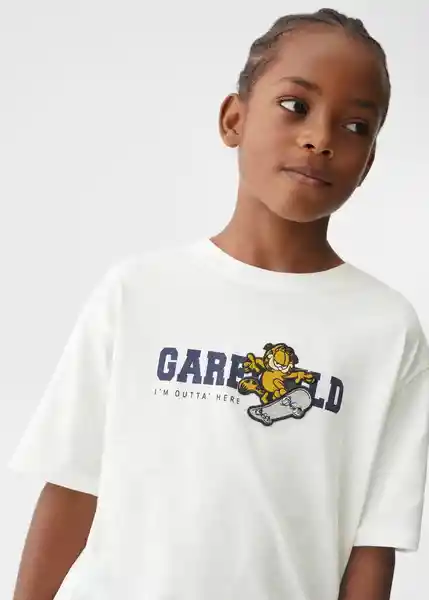 Camiseta Gskate Off White Talla 06 Niños Mango