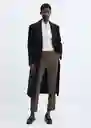 Pantalón Warm Gris Talla 38 Mujer Mango