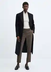 Pantalón Warm Gris Talla 38 Mujer Mango