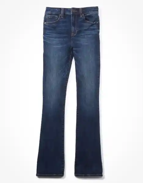 Jean Long Skinny Kick Mujer Azul Talla 10 American Eagle