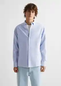 Camisa Oxford6 Azul Talla 19 Teen Niños Mango