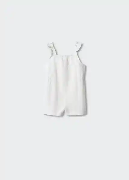 Enterizo Mono Coco Offwhite Talla 67 Niñas Mango