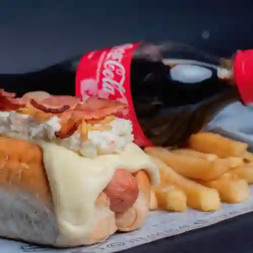 Combo Perro Cerdo + Papas + Gaseosa