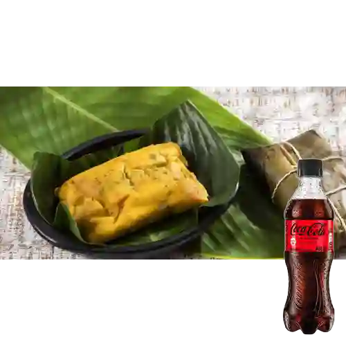 Combo Tamal Valluno Mixto 600 gr +Cocacola S/az 400ml