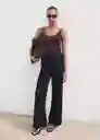Pantalón Alba Tejano Soft Talla M Mujer Mango