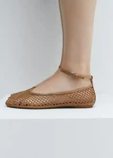 Zapatos Fiore1 Camel Talla 35 Mujer Mango