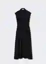 Vestido Tibi Negro Talla Xs Mujer Mango