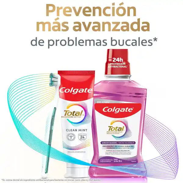Colgate Crema Dental Total Clean Mint Prevención 150 mL x 4