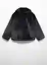 Abrigo Cande Negro Talla 13 Niña Mango