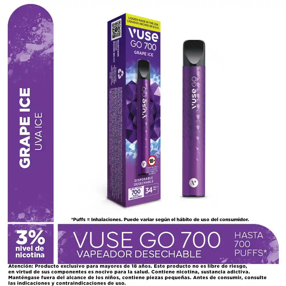 Vuse Go 700 Grape Ice