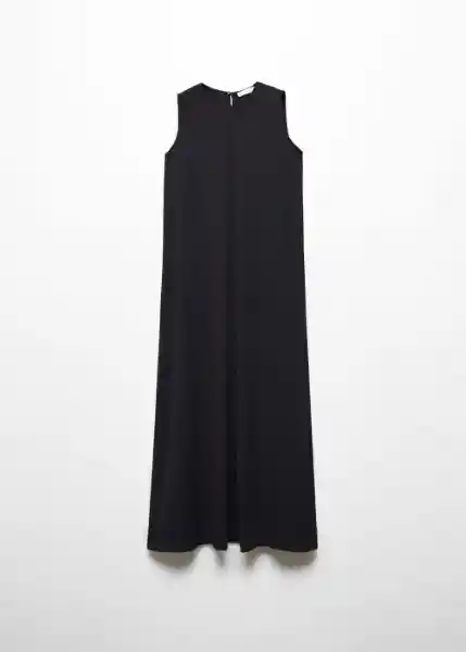 Vestido Linda-A Negro Talla M Mujer Mango