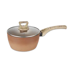 Amercook Cacerola Con Tapa de Vidrio Terracota 24 cm