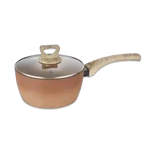 Amercook Cacerola Con Tapa de Vidrio Terracota 24 cm