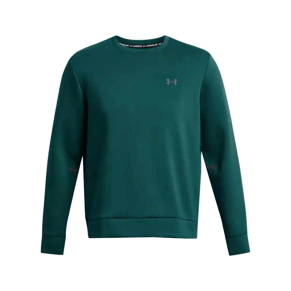 Under Armour Camiseta Unstoppable Flc Crew Hombre Verde LG