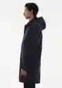 Abrigo Parka Edgy Navy Talla L Hombre Mango