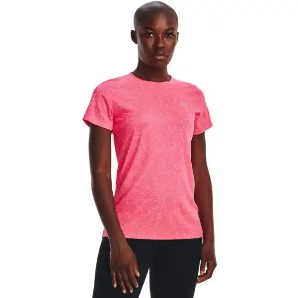 Under Armour Camiseta Tech Nova Ssc Rosado Para Mujer Talla LG