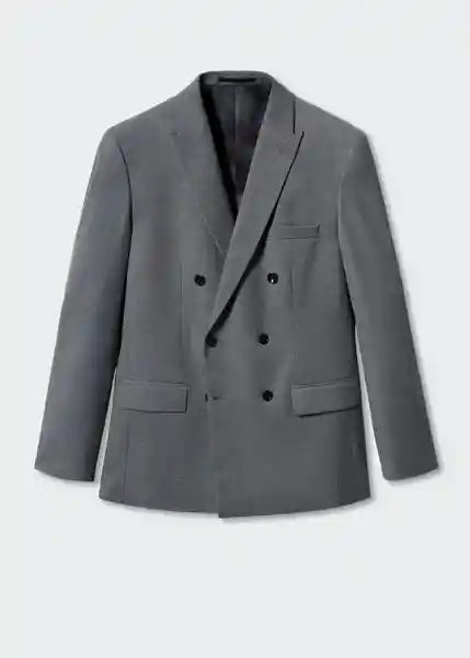 Blazer Americana Boston Gris Talla 46 Hombre Mango