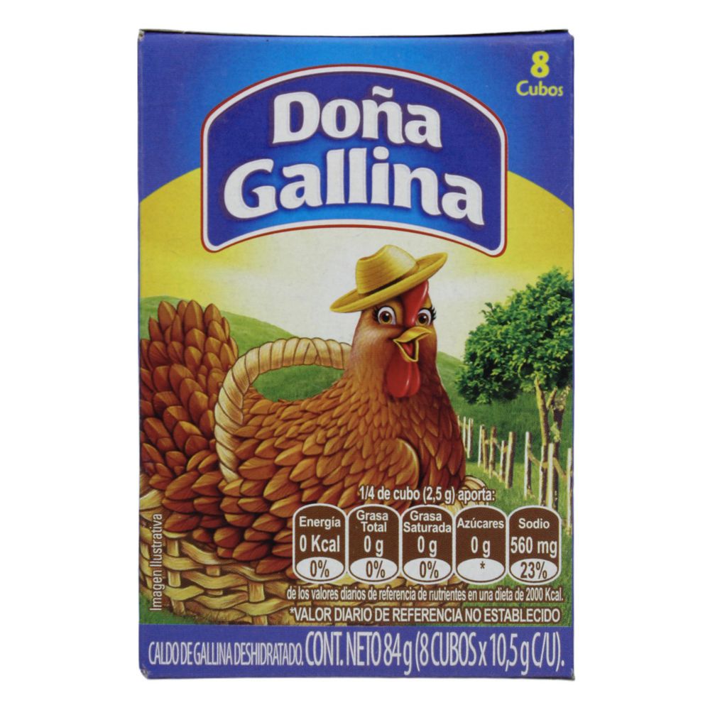 Doña Gallina Caldo de Gallina Deshidratado en Cubos 84 g