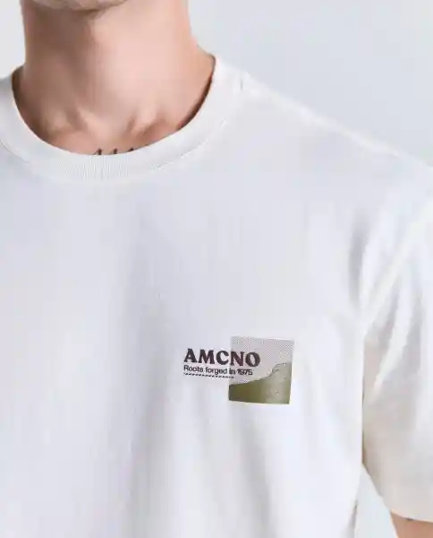 Camiseta Hombre Crudo Talla XXL 849G001_CRU110105 Americanino