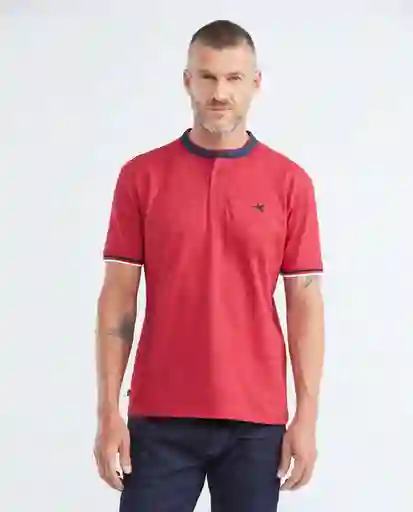 Camiseta Polo Neru Neck Rojo Chili Oscuro Talla XXL Chevignon