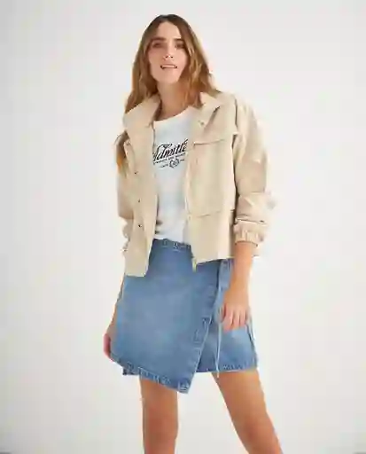 Chaqueta Beige Arena Claro Talla M 629F202 Esprit