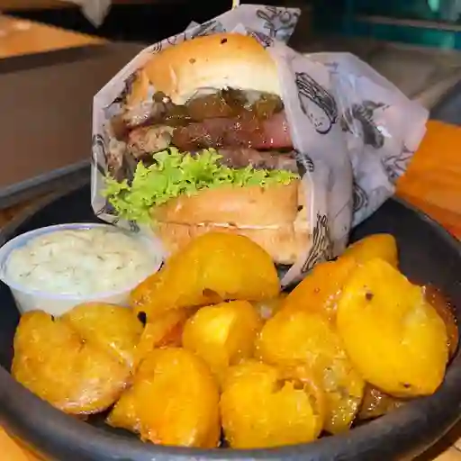 Hamburguesa weeks + papas