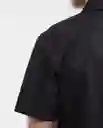 Camisa Paper Manga Corta Negro Sombrío Ultraoscuro M Chevignon