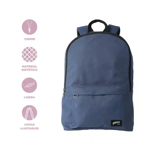 Mochila Básica Azul Miniso