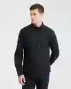 Camiseta Spread Neck Negro Sombrío Ultra Oscuro T. S Chevignon
