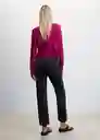 Jersey Crayon2 Fucsia Talla S Mujer Mango