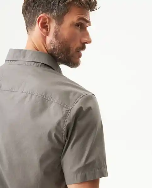 Camisa Carbón Pocket Verde Aceituna Oscuro Talla S Chevignon