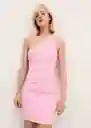 Vestido Niza Rosa Pastel Talla L Mujer Mango