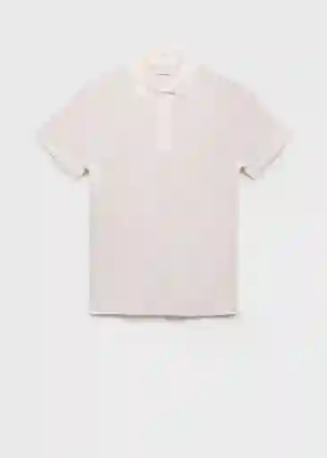 Camiseta Polo Armip Offwhite Talla M Hombre Mango
