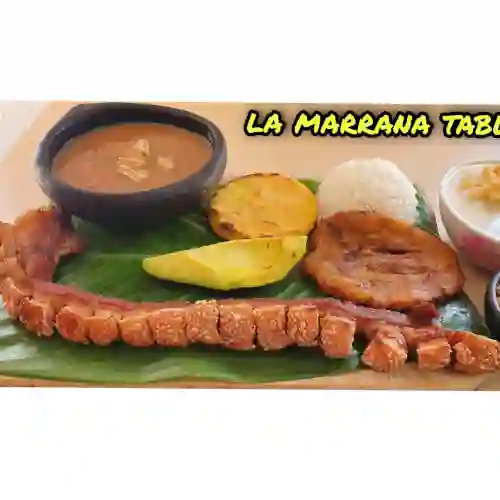 Marrana Tableada en Leña