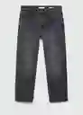 Jean Moby Tejano Gris Oscuro Talla 36 Hombre Mango