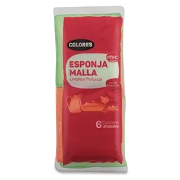 M&C Esponja Malla Colores