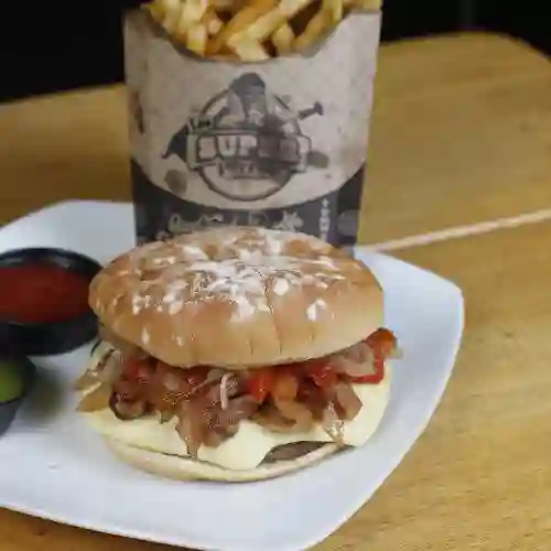 Combo Hamburguesa Burguer Queen Xl Artesanal