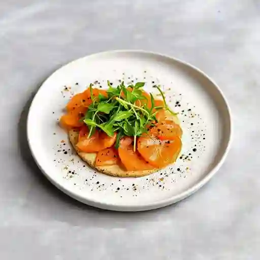 Salmon Pizza Carpaccio