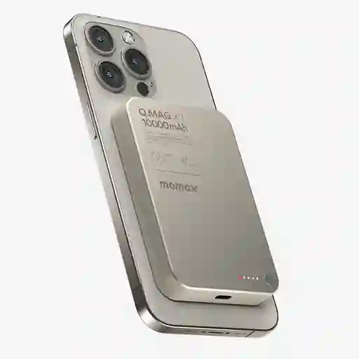 Momax Batería Magnética Delgada Plateado 10000mah
