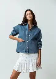 Chaqueta Glowie Mujer Azul Indigo Medio Talla S Naf Naf