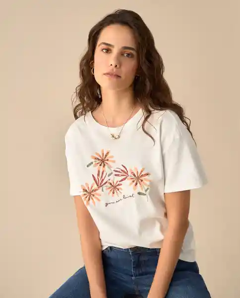 Camiseta Blanco 0 Claro Talla XL 601G003 Espirit