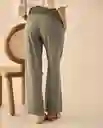 Pantalón Verde Aceituna Oscuro Talla 14 432G020 Esprit