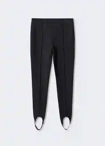 Pantalón Legging Alamar Negro Talla XL Mujer Mango